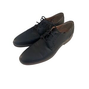 Madden Men's Black Brogue Perforated Lace Up Derby Dress Shoes Size 9.5‎